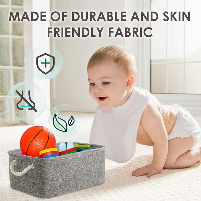 TheWarmHome Storage Bins for Shelves