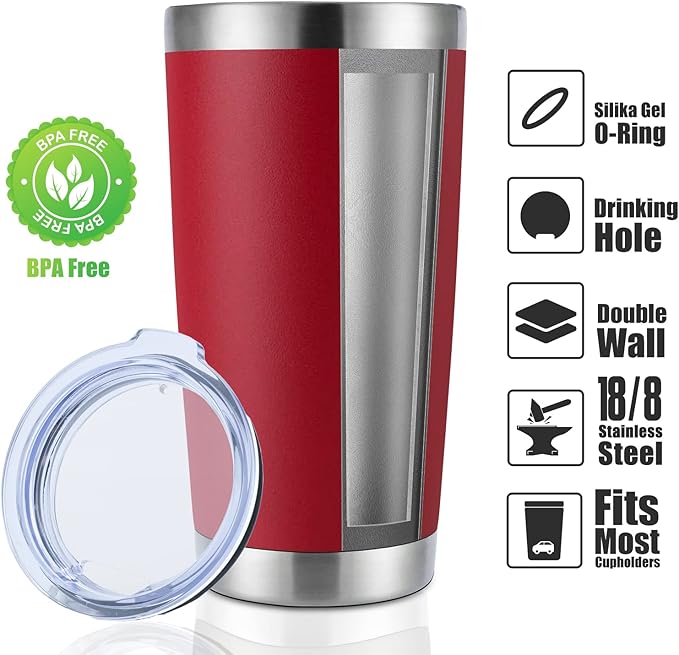 DOMICARE 20oz Stainless Steel Tumbler Bulk