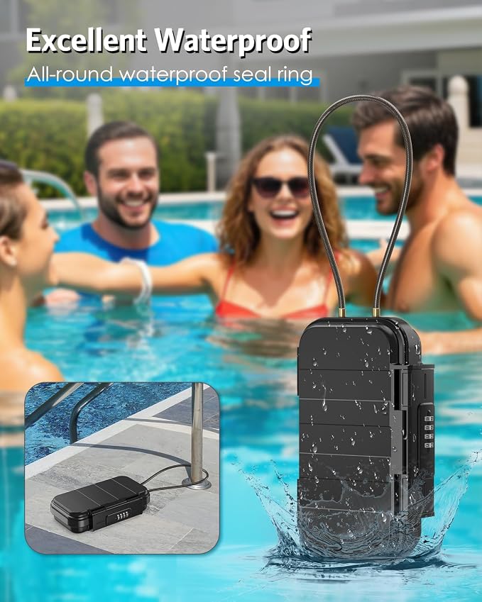 AMIR Portable Safe Box, Combination Security Case LockBox