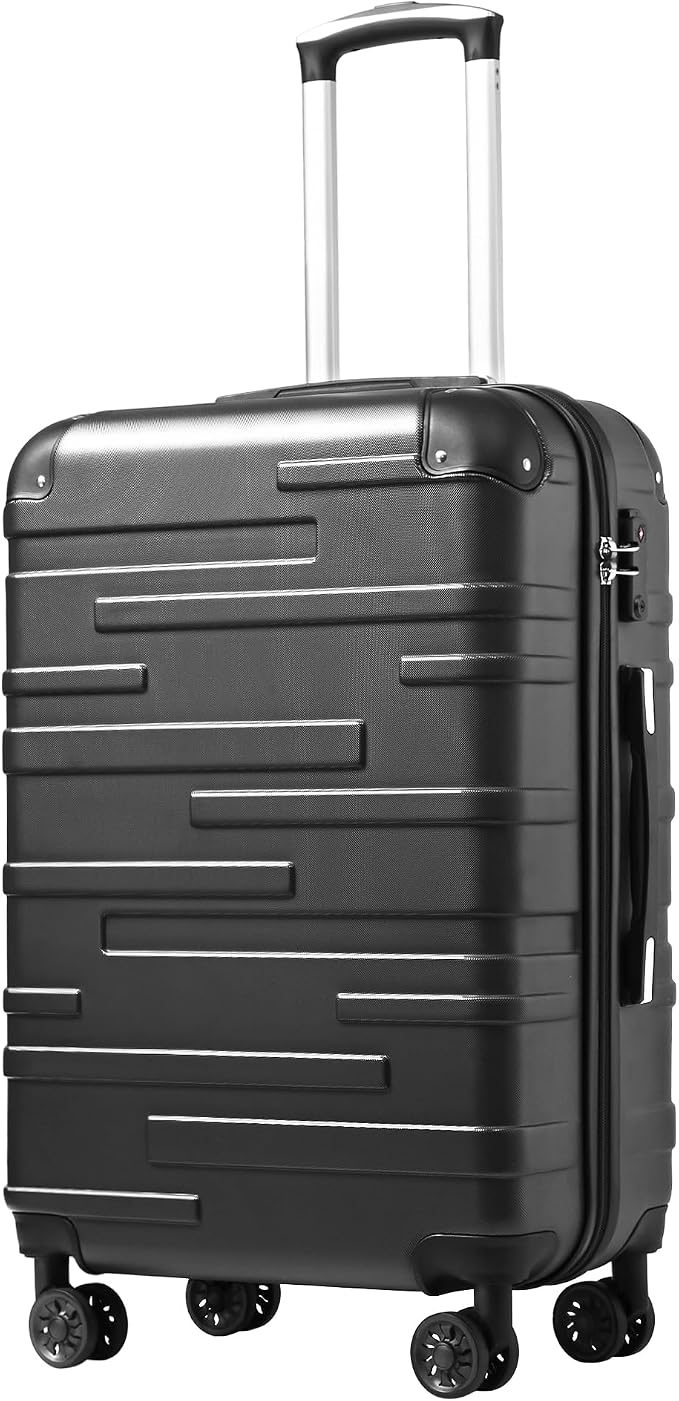 Coolife Luggage Suitcase Carry-on Hardside Travel Luggage TSA Lock Spinner