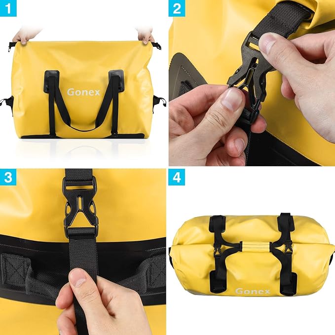 Gonex 40L 60L 80L Extra Large Waterproof Duffle Travel Dry Duffel Bag Heavy