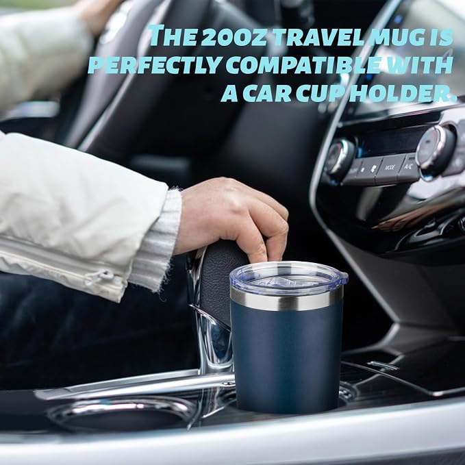 20oz Tumbler with Straw and Brush, Stainless Steel Vacuum Insulated tumbler