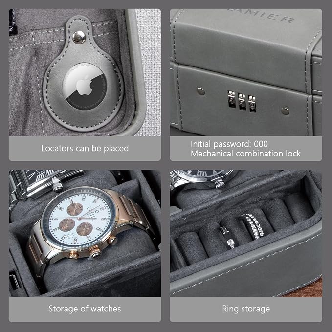 KAMIER Watch Case with Combination Lock