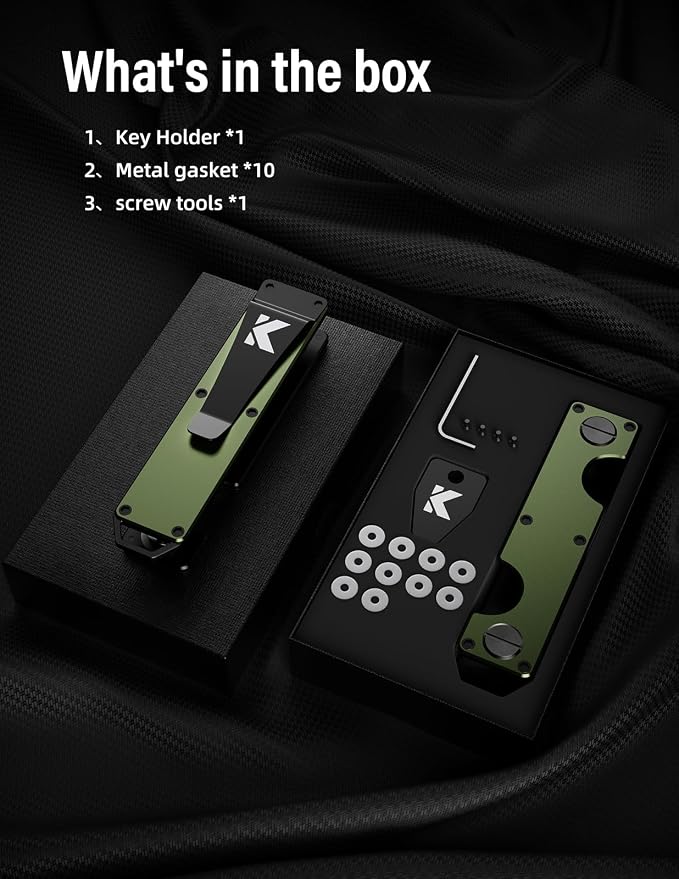 Key Organizer Key Holder Compact Key Case Minimalist Metal Key Chain Key Holder