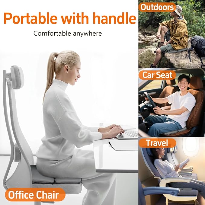 Sojoy iGelComfort 3-in-1 Foldable Gel & Memory Foam Travel Seat Cushion – US