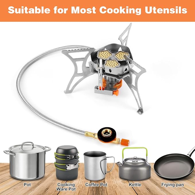 WADEO 6800W Windproof Camping Stove, Backpacking Stove