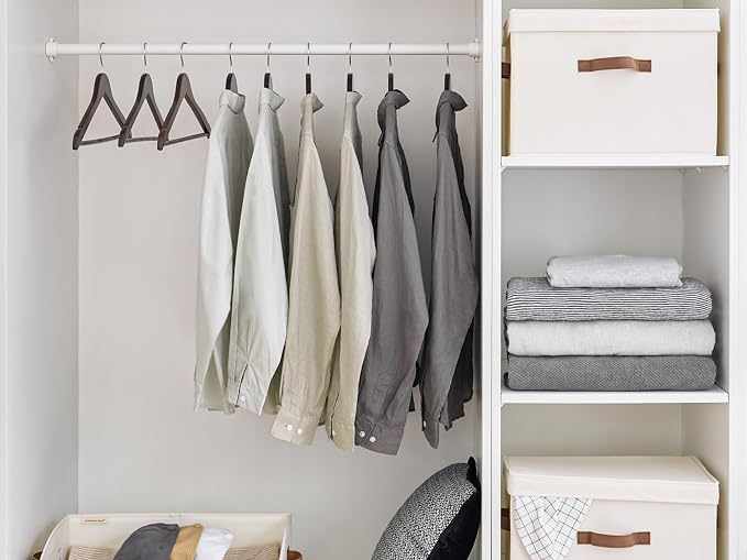 StorageWorks Wooden Hangers 30 Pack, Wood Coat Hanger