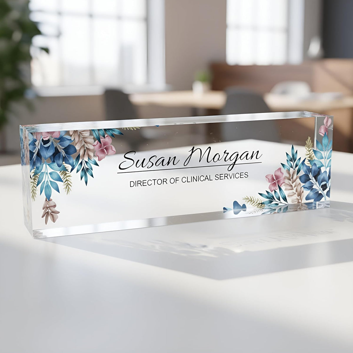 ARTBLOX | Teacher Desk Name Plate, Name Plate for Desk Gift for Teacher, Personalized Teacher Gifts, Teacher Sign, Teacher Gift for Women,Office Décor