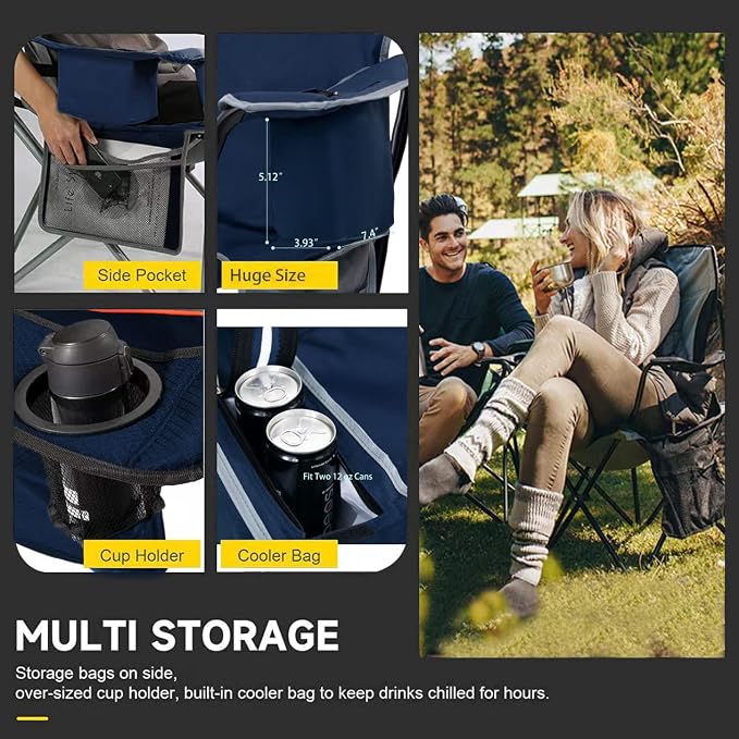 FAIR WIND Oversized Fully Padded Camping Chair