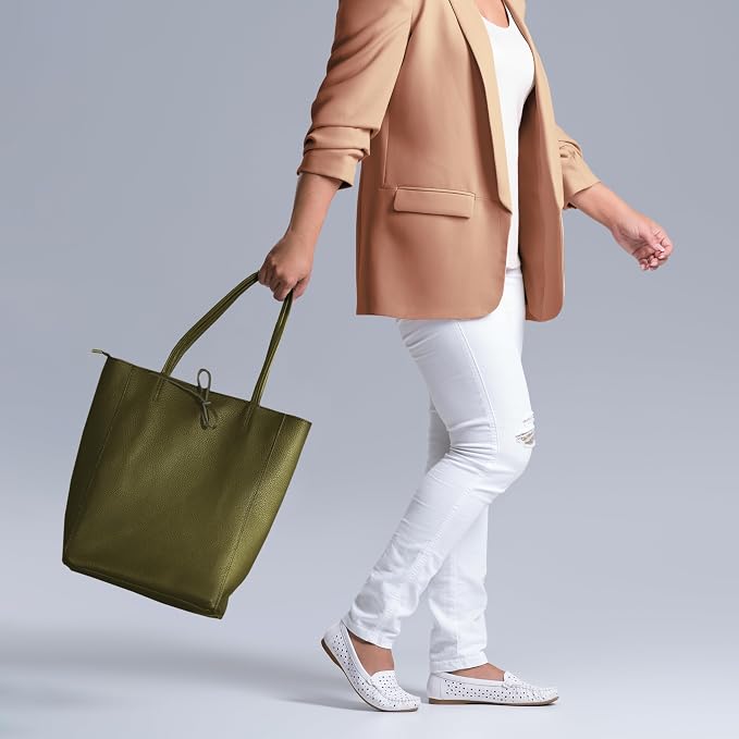 Italian Calf Leather Tote for Women
