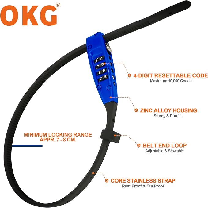 OKG 4-Digit Combination Zip Tie Lock