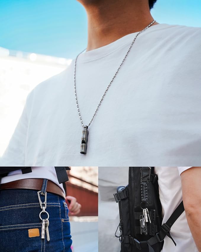 KeyUnity Titanium Emergency Whistle