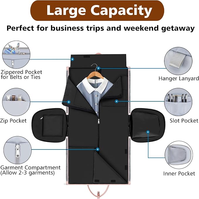 Convertible Garment Duffel Bag for Travel