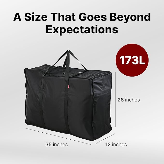 Plago Professional Quality Nylon Extra Large Duffel Bag, Lightweight Foldable
