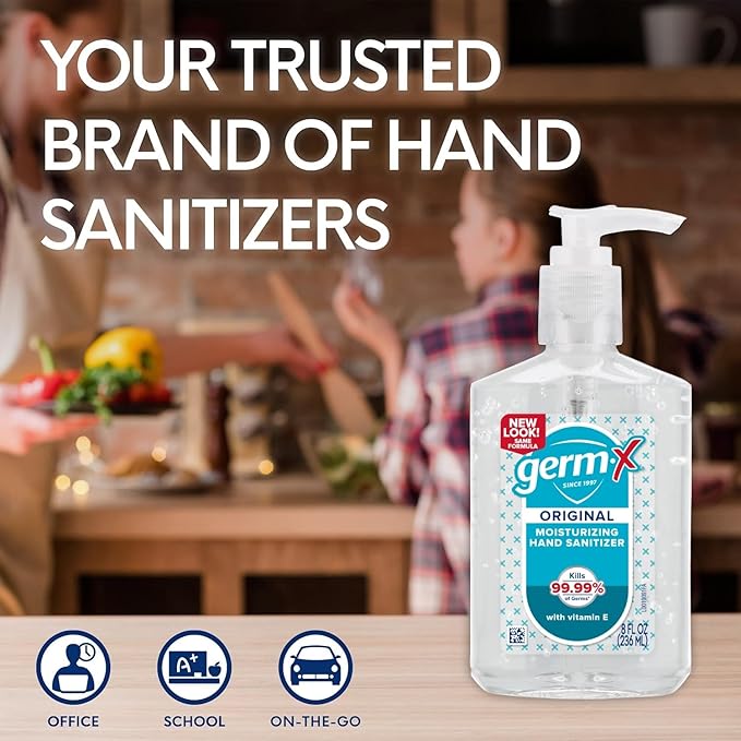 Germ-X Original Hand Sanitizer, Non-Drying Moisturizing Gel