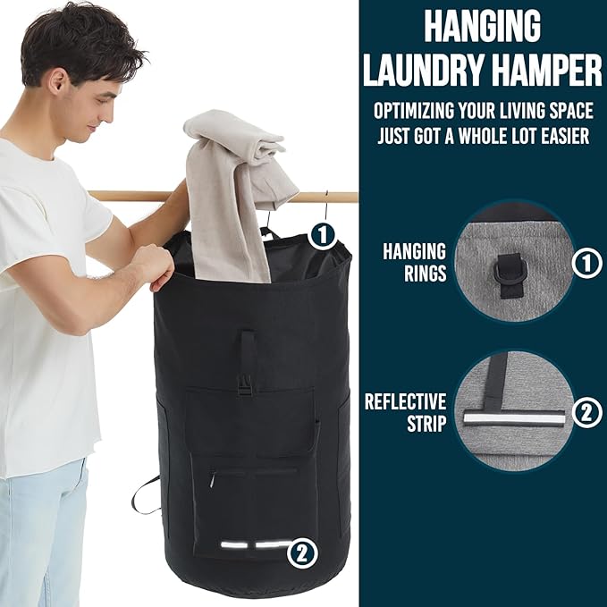 Laundry Bag Extra Large 115L, Laundry Backpack Bag, Laundry Bags Extra Large