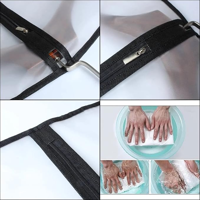 Garment Bags for Hanging Clothes 12 PCS Transparent Dress Bag for Traveling