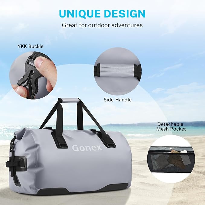 Gonex 40L 60L 80L Extra Large Waterproof Duffle Travel Dry Duffel Bag Heavy