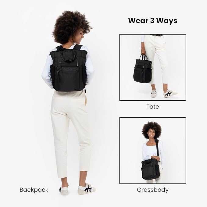 Sherpani Soleil, Anti Theft Convertible Backpack, 3 in 1 Tote Bag, Cross Body