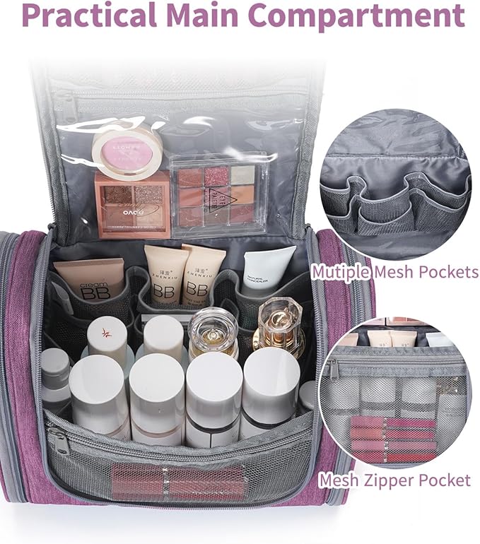 Hanging Toiletry Bag for Women Travel Makeup Bag Organizer Toiletries Bag for