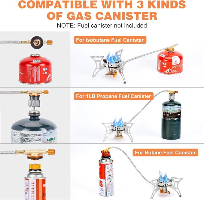 WADEO 6800W Windproof Camping Stove, Backpacking Stove