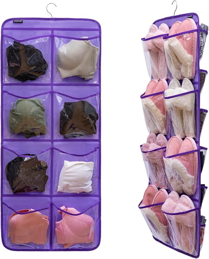 Dual-Sided Hanging Closet Organizer