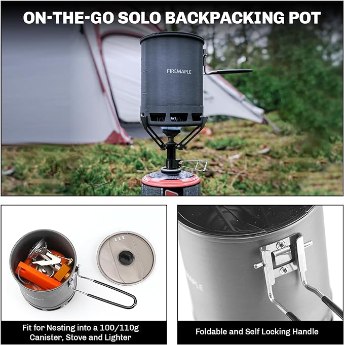 Fire-Maple Petrel Ultralight Pot- High Efficiency Aluminum Camping and