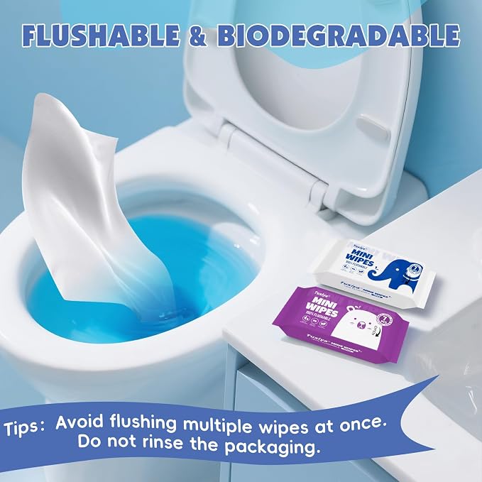 72 PackTravel Flushable Wipes