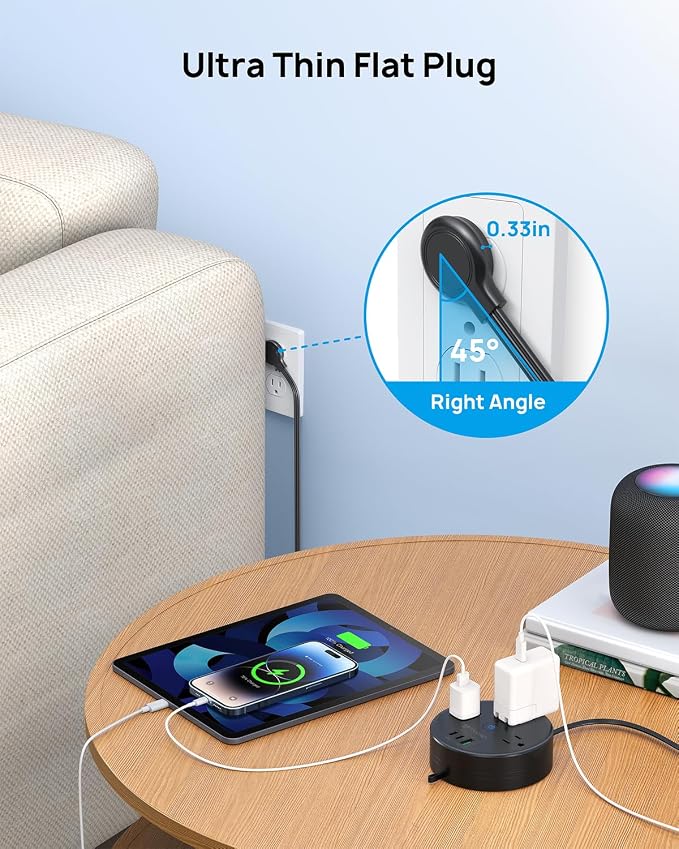 TROND 20W USB C Travel Power Strip