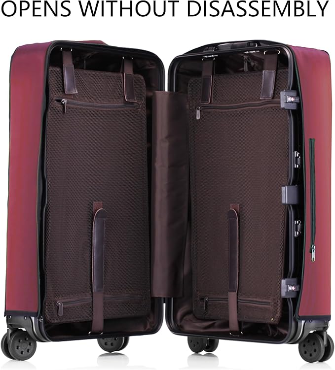 Transparent PVC Suitcase Cover, No Disassembly Required Clear Luggage Protector