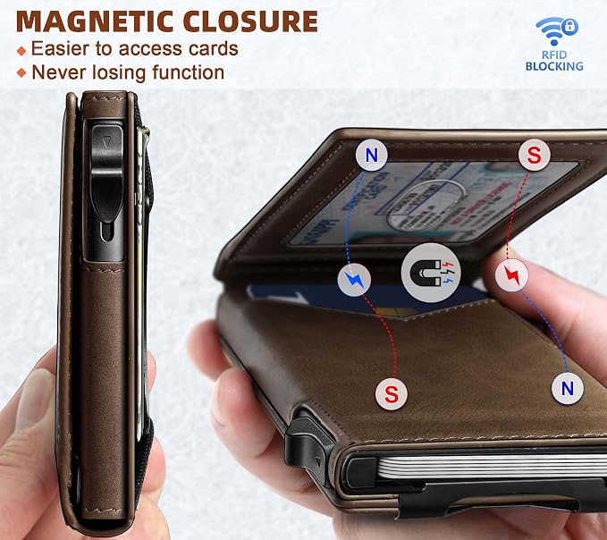 BULLIANT Men Wallet, Money Clip Wallet Slim
