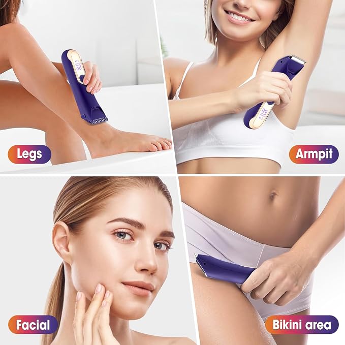 Bikini Trimmer for Women, Wet/Dry Personal Pubic Hair Trimmer Womens Electric