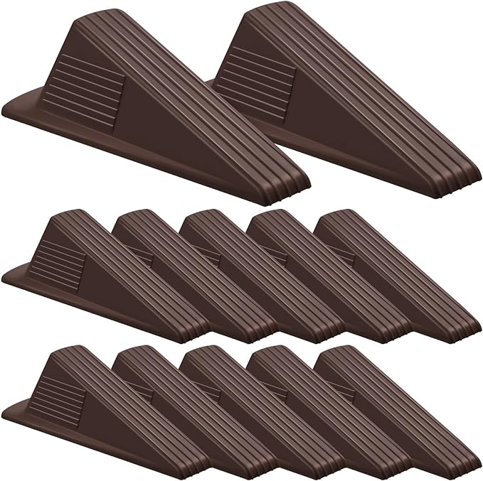 Frienda 12 Pcs Jumbo Door Stoppers Heavy Duty Door Stopper Tall up to 2inch