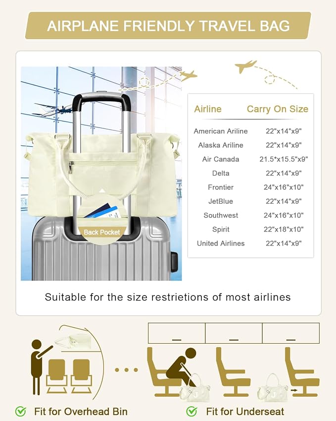 Initial Travel Duffel Bag Sports Gym Bag