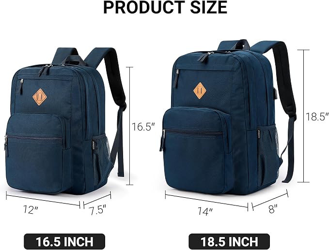 ZORFIN 36L Backpack for College, and Travel: Water Resistant Bookbag