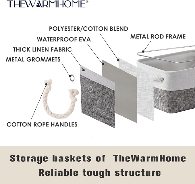 TheWarmHome Small Storage Baskets