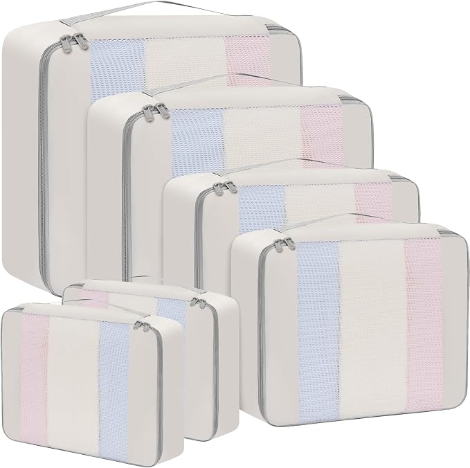 BAGAIL 6 Set/8 Set/10 Set Packing Cubes Various Sizes Packing Organizer