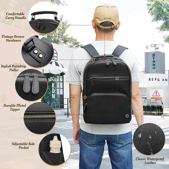 Camera Backpack Classic PU Leather