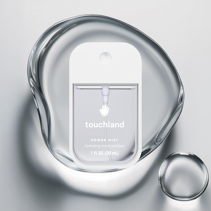 Touchland Power Mist Hydrating Hand Sanitizer Spray, DYE FREE Trio Set