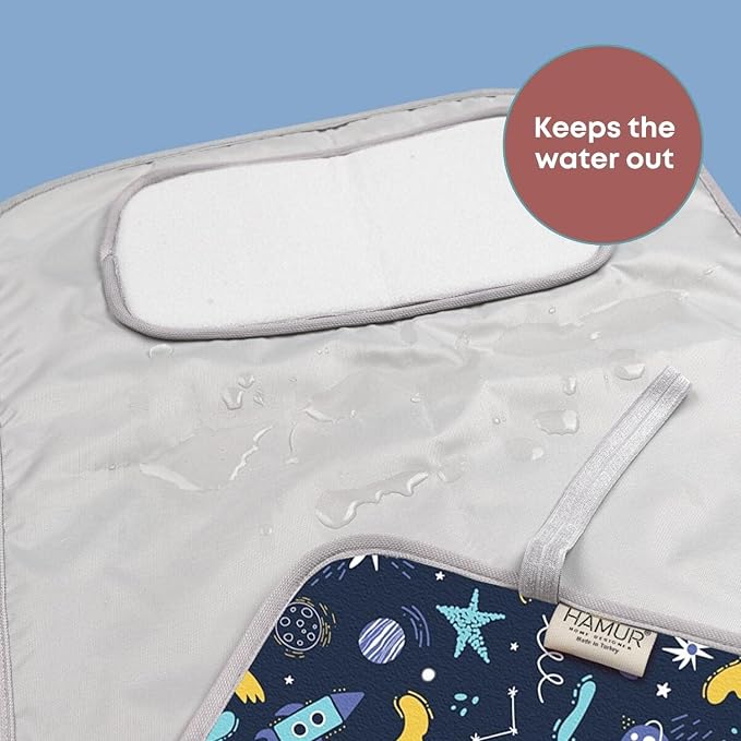 HAMUR HOME Portable Baby Changing Pad – Waterproof, Foldable & Lightweight