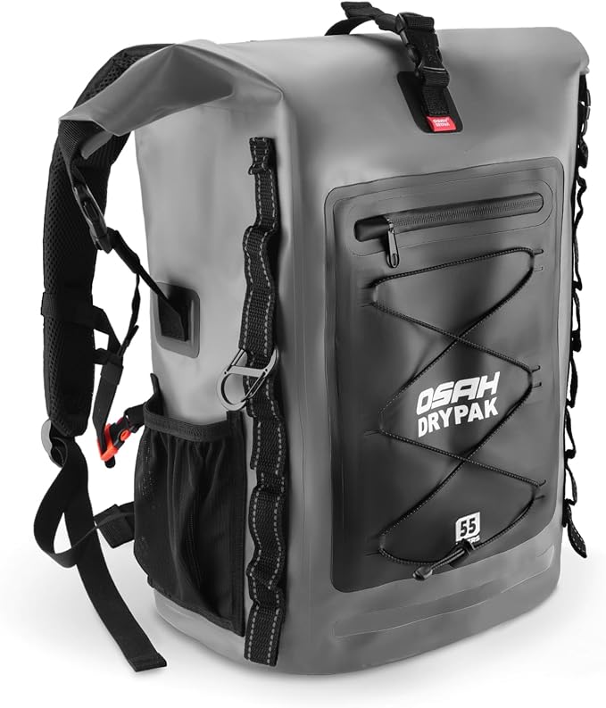 Waterproof Backpack Dry Bag 35L/55L/85L – Heavy Duty Roll-Top Hiking Backpack