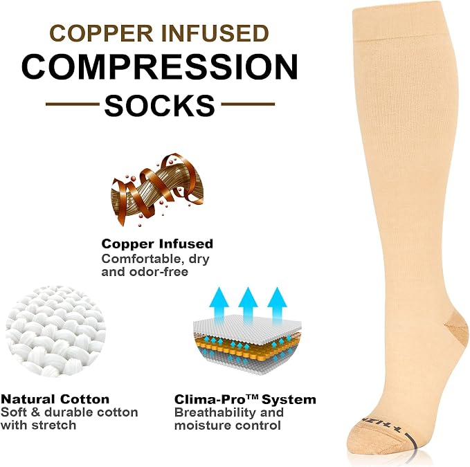 NEWZILL Copper Compression Socks