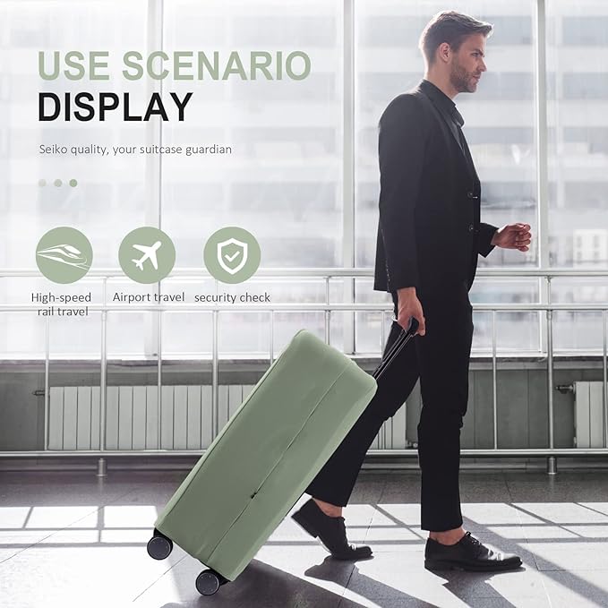 Travel Luggage Cover Suitcase Protector Scratch-Resistant Fit 19-31 Inch