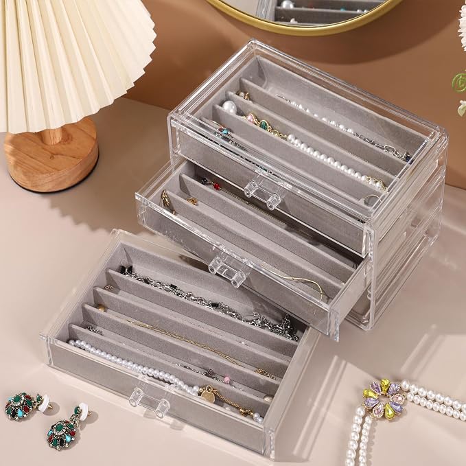 Necklace Organizer Box, Tray