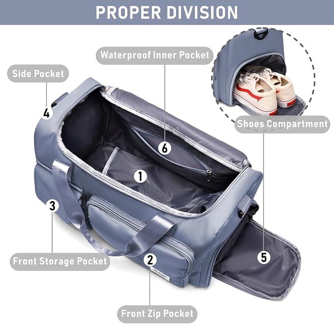 NPBAG Women Travel Duffel, Gym Workout Overnight Bag, Mommy Hospital Bag
