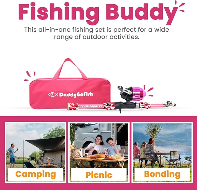 DaddyGoFish Kids Fishing Pole