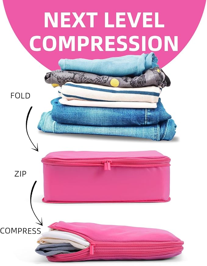 6 Set Compression Packing Cubes