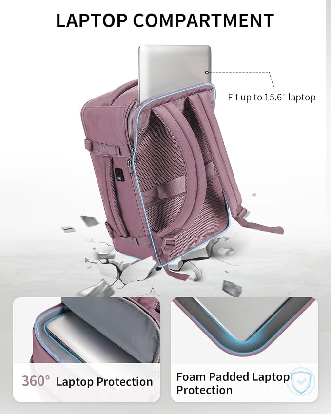 ECOHUB Travel Backpack for Women, Carry on Backpack