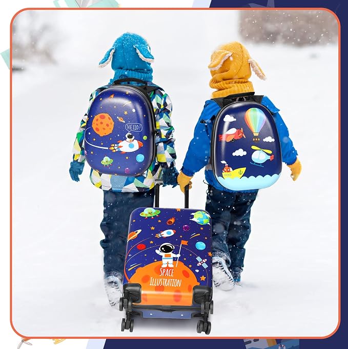 Weewooday Kids Luggage and Backpack 18" Suitcase