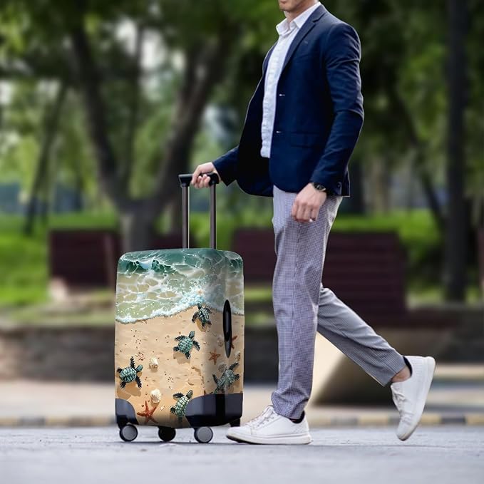 Sea Turtles Luggage Cover Anti-scratch Dustproof Suitvase Protector Fits 26-29
